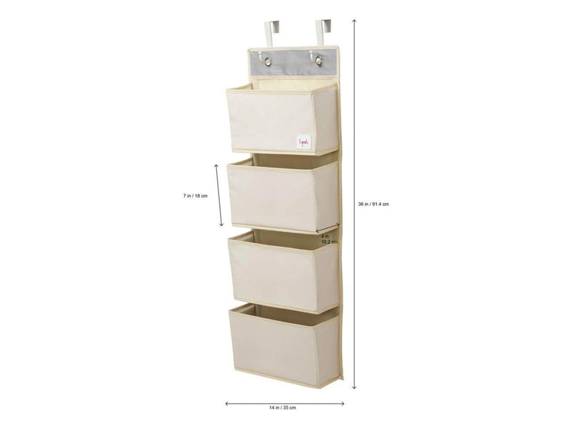 3 Sprouts - Hanging Wall Organizer - White Llama