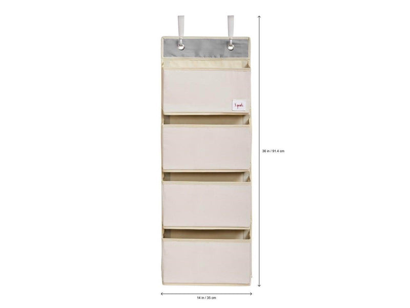 3 Sprouts - Hanging Wall Organizer - White Llama