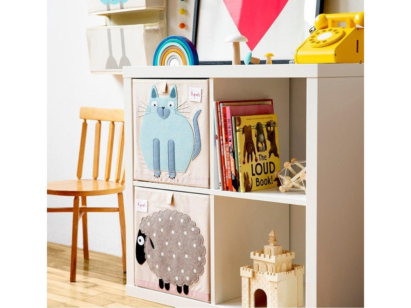3 Sprouts Storage Box - Blue Cat