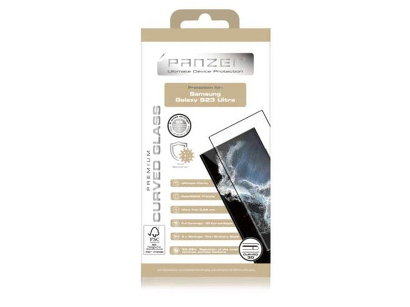Panzer Samsung Galaxy S23 Ultra Curved Glass Black