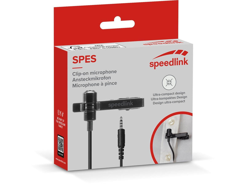 Speed-Link SPES Clip-On Microphone - Black