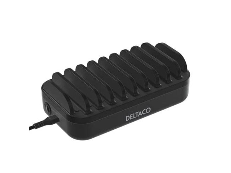 Deltaco USB charging station 7x USB-A 2.4 A 3x USB-C PD