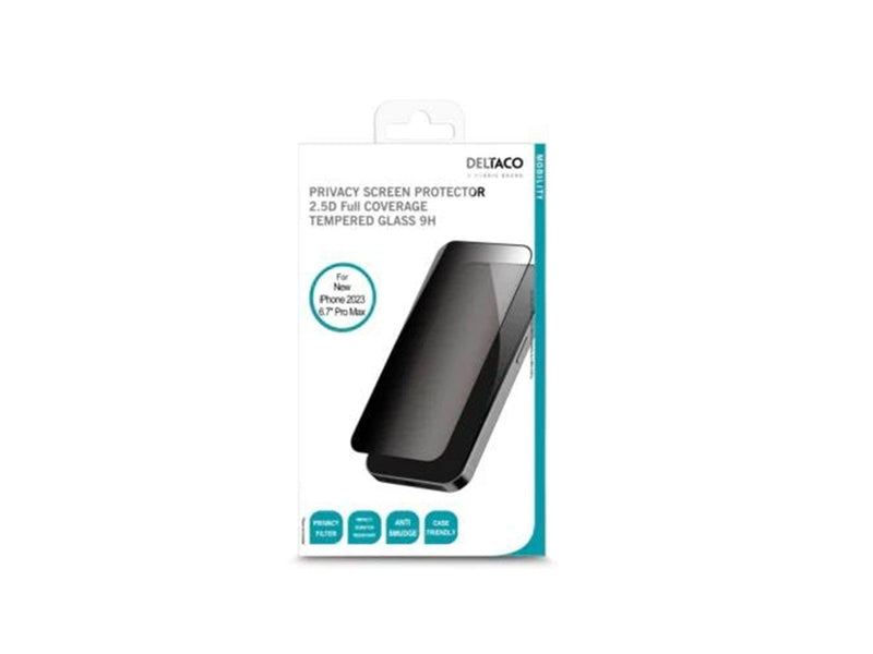 Deltaco Privacy Screen Protector iPhone 15 Pro Max