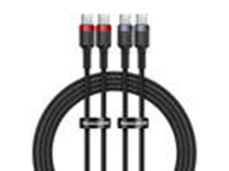 Baseus Cafule USB-C to USB-C 100W.2m 2pcs (red-black gray-black) cable.