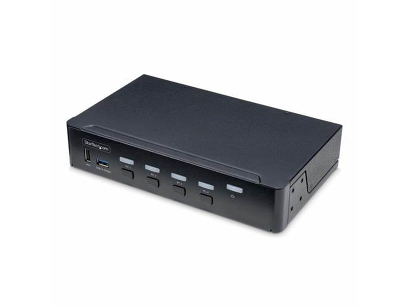 StarTech.com 4-Port DisplayPort KVM Switch 4K 60Hz TAA Compliant - KVM / audio / USB switch - 4 ports - TAA Compliant