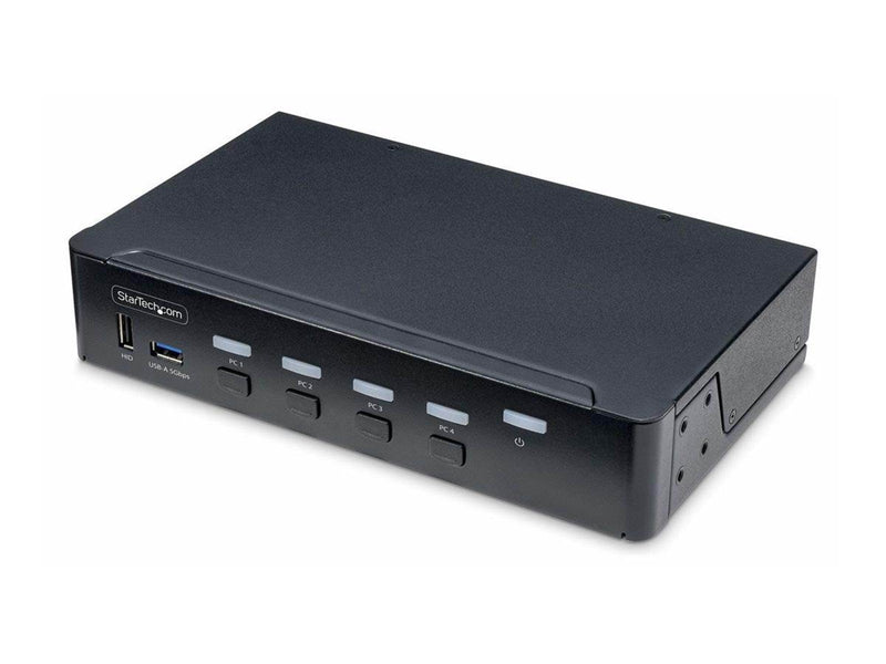 StarTech.com 4-Port DisplayPort KVM Switch 4K 60Hz TAA Compliant - KVM / audio / USB switch - 4 ports - TAA Compliant
