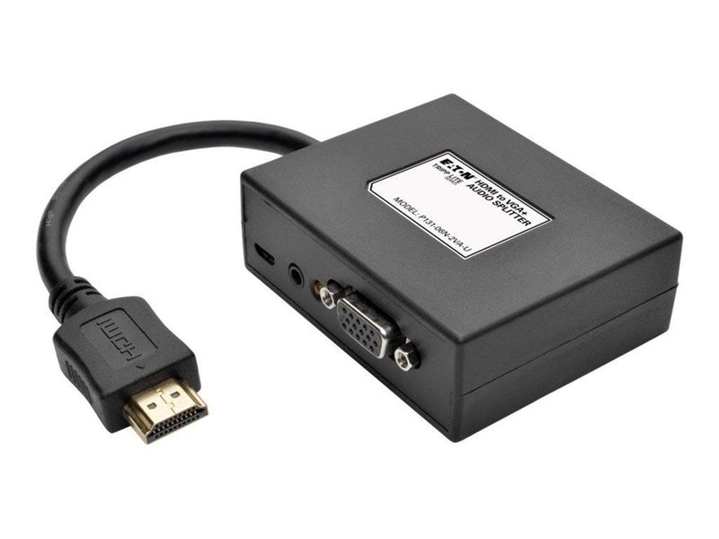 Eaton series 2-Port HDMI to VGA Splitter Audio/Video Adapter 1920x1440 1080p