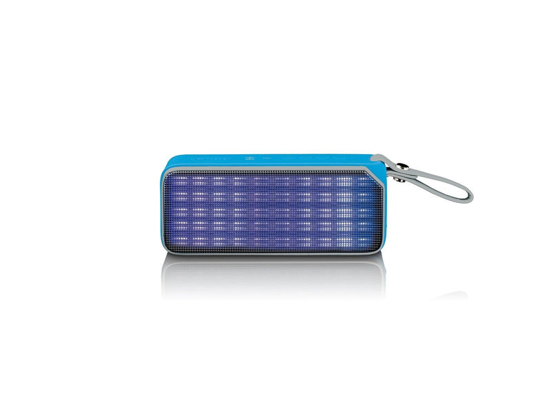 Lenco BT-191BU - Bluetooth stereo speaker splashproof with party lights - Blue