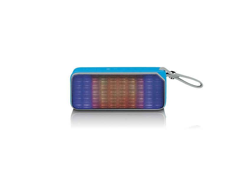 Lenco BT-191BU - Bluetooth stereo speaker splashproof with party lights - Blue