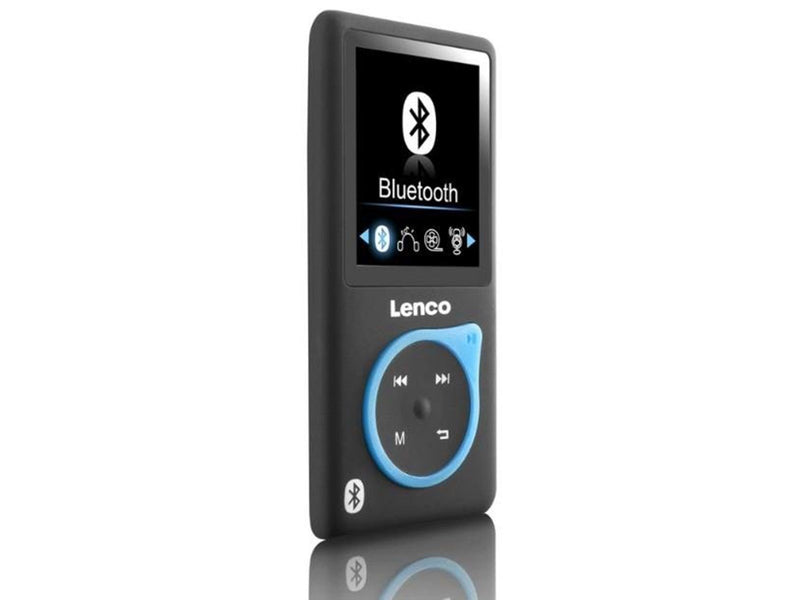 Lenco XEMIO-768 - MP3/MP4 player with Bluetooth® incl. 8GB micro SD card - Blue - MP3 Spieler 8 GB