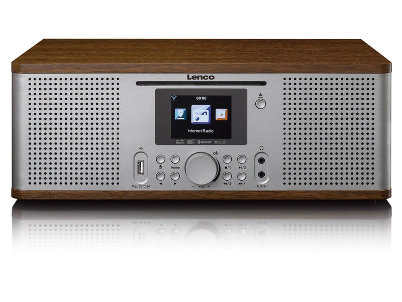 Lenco DIR-270WD - Radio with Internet DAB FM radio/ CD/BT - Wood