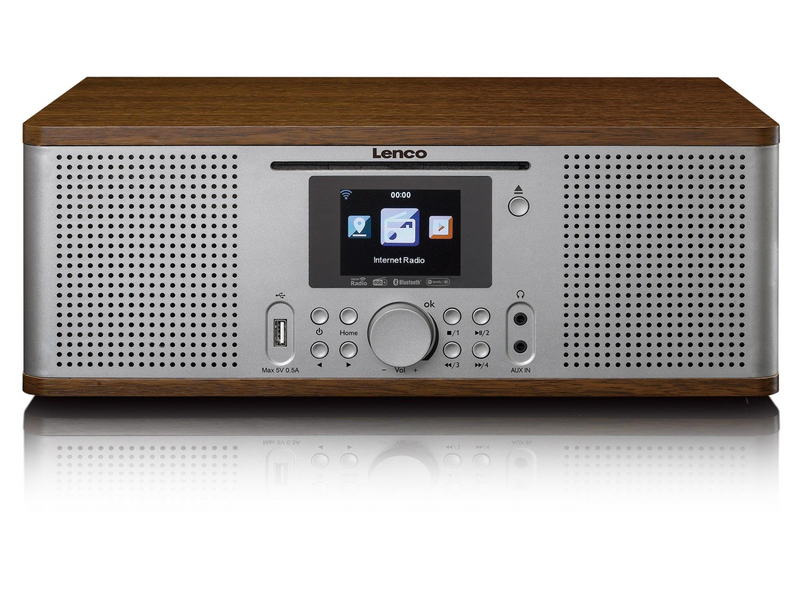 Lenco DIR-270WD - Radio with Internet DAB FM radio/ CD/BT - Wood