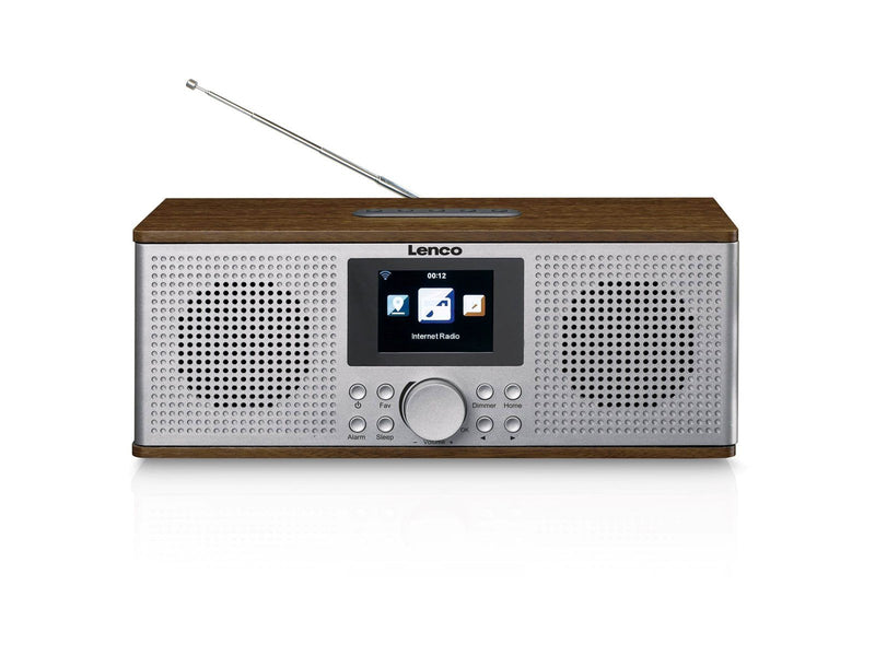 Lenco DIR-170WA Smart Internet radio with DAB+ FM and Bluetooth® - Wood - DAB+/FM - Stereo - Braun
