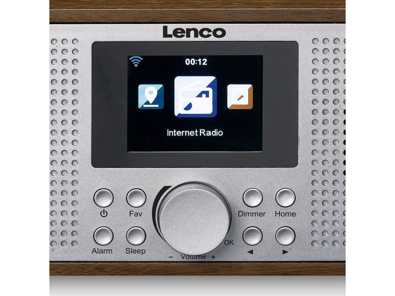 Lenco DIR-170WA Smart Internet radio with DAB+ FM and Bluetooth® - Wood - DAB+/FM - Stereo - Braun