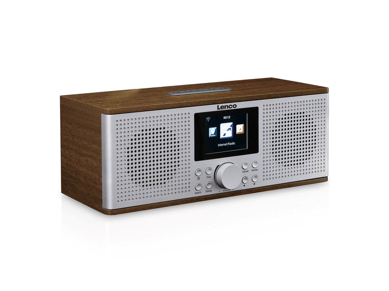Lenco DIR-170WA Smart Internet radio with DAB+ FM and Bluetooth® - Wood - DAB+/FM - Stereo - Braun