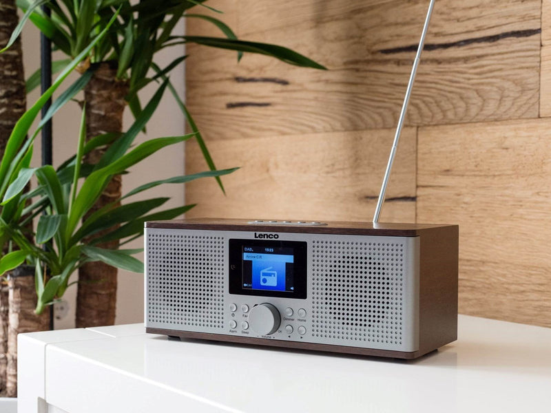 Lenco DIR-170WA Smart Internet radio with DAB+ FM and Bluetooth® - Wood - DAB+/FM - Stereo - Braun