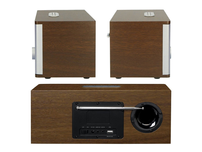 Lenco DIR-170WA Smart Internet radio with DAB+ FM and Bluetooth® - Wood - DAB+/FM - Stereo - Braun