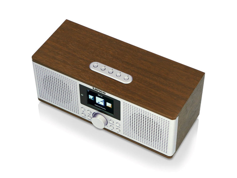 Lenco DIR-170WA Smart Internet radio with DAB+ FM and Bluetooth® - Wood - DAB+/FM - Stereo - Braun