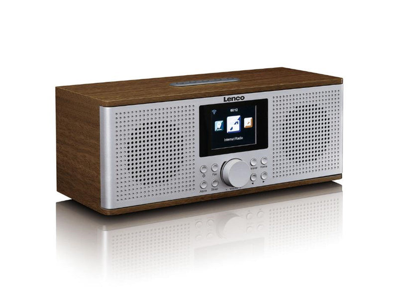 Lenco DIR-170WA Smart Internet radio with DAB+ FM and Bluetooth® - Wood - DAB+/FM - Stereo - Braun
