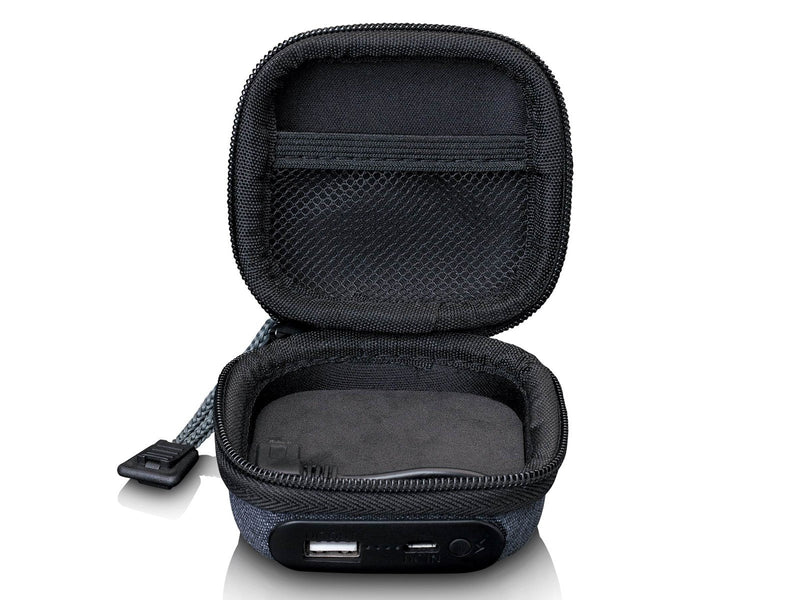 Lenco PBC-10GY - Case with built-in power bank - Grey Powerbank (Akku) - Grau - 1000 mAh
