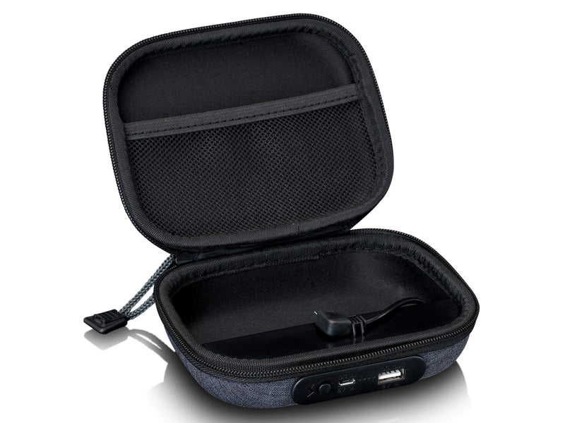 Lenco PBC-20GY - Case with built-in powerbank - Grey - Taschen