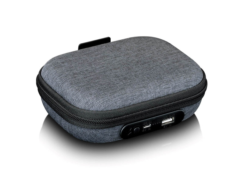 Lenco PBC-20GY - Case with built-in powerbank - Grey - Taschen