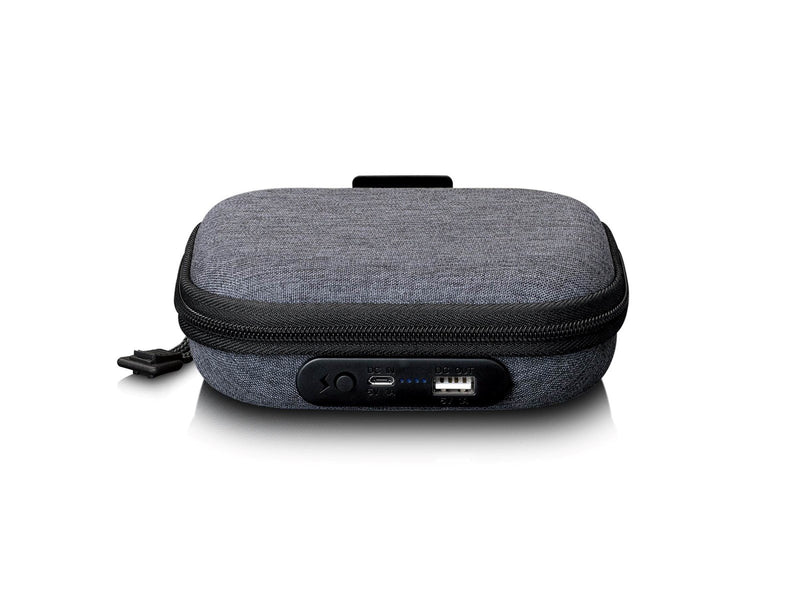 Lenco PBC-20GY - Case with built-in powerbank - Grey - Taschen