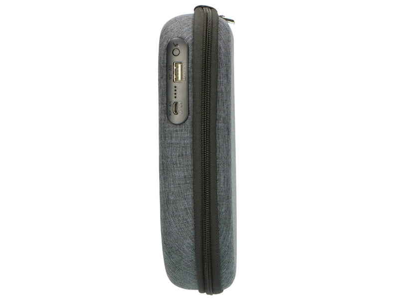 Lenco PBC-50GY - Case with built-in power bank - Grey Powerbank (Akku) - Grau - 5000 mAh