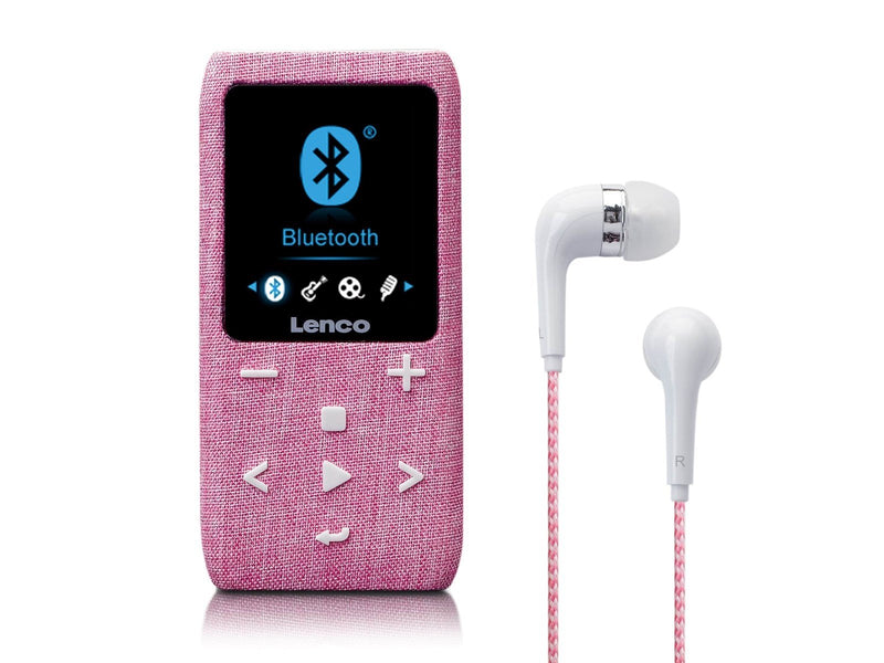 Lenco Xemio-861PK - MP3/MP4 Player with Bluetooth® 8GB Micro SD Card - Pink - MP3 Spieler 8 GB