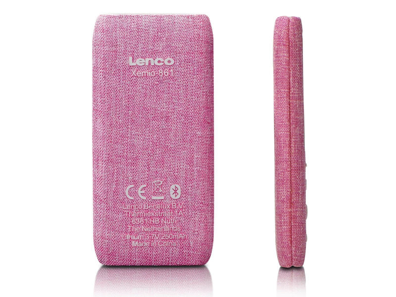 Lenco Xemio-861PK - MP3/MP4 Player with Bluetooth® 8GB Micro SD Card - Pink - MP3 Spieler 8 GB