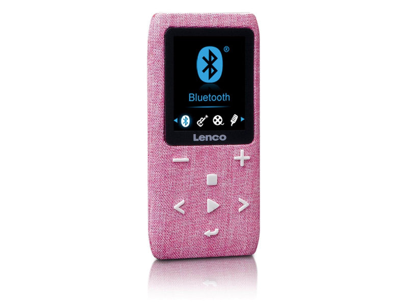 Lenco Xemio-861PK - MP3/MP4 Player with Bluetooth® 8GB Micro SD Card - Pink - MP3 Spieler 8 GB