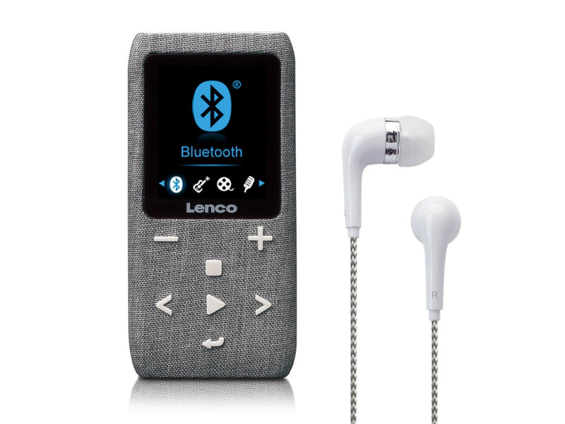Lenco Xemio-861GY - MP3/MP4 Player with Bluetooth® 8GB Micro SD Card - Grey - MP3 Spieler 8 GB
