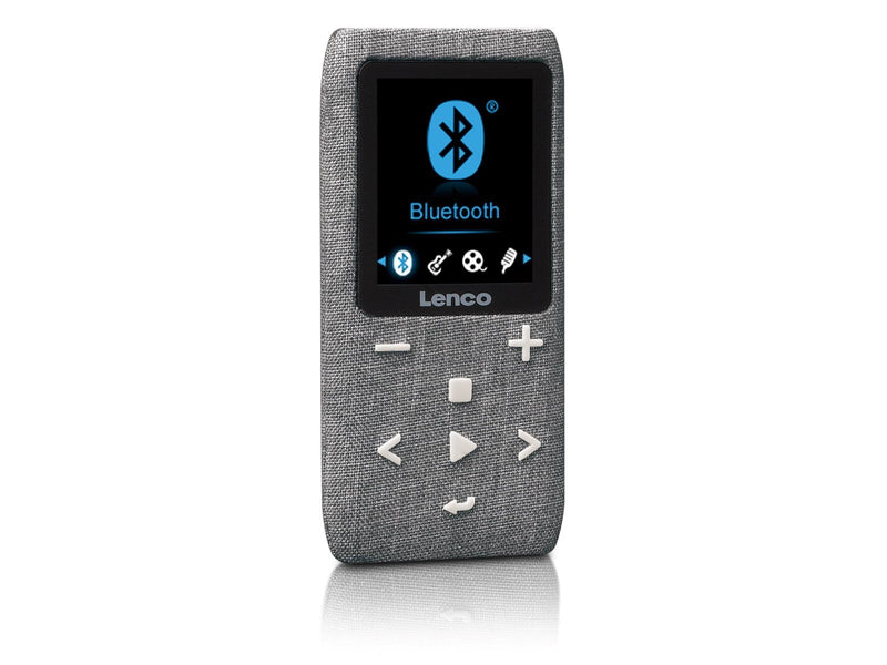 Lenco Xemio-861GY - MP3/MP4 Player with Bluetooth® 8GB Micro SD Card - Grey - MP3 Spieler 8 GB