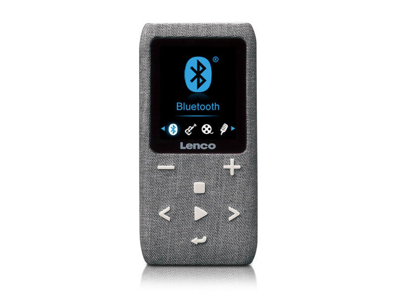 Lenco Xemio-861GY - MP3/MP4 Player with Bluetooth® 8GB Micro SD Card - Grey - MP3 Spieler 8 GB