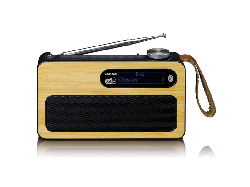Lenco PDR-040 - DAB+ radio - Bamboo - DAB+/FM - Stereo - schwarz