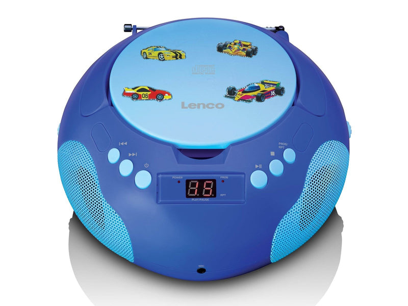 Lenco SCD-620BU - Portable radio/ CD player w. MIC.
