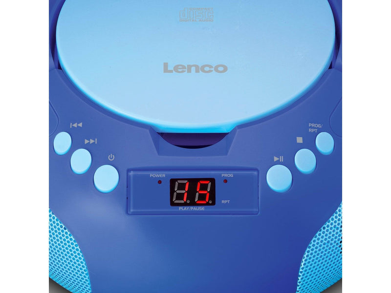 Lenco SCD-620BU - Portable radio/ CD player w. MIC.