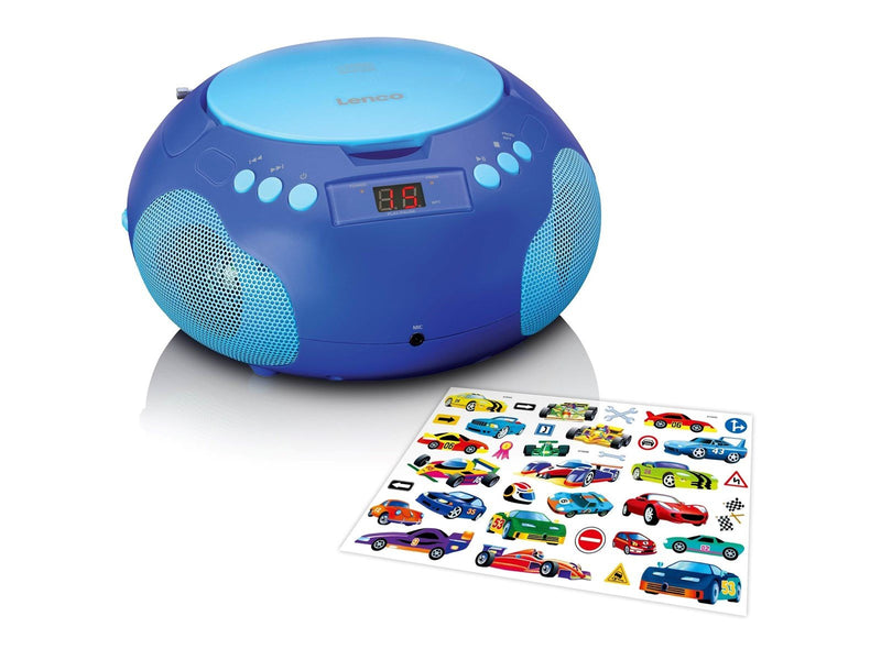 Lenco SCD-620BU - Portable radio/ CD player w. MIC.