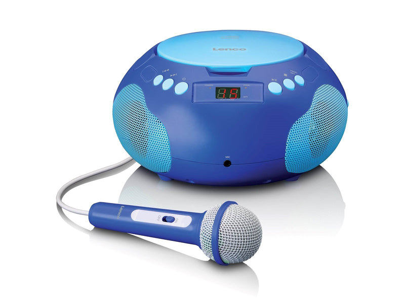 Lenco SCD-620BU - Portable radio/ CD player w. MIC.