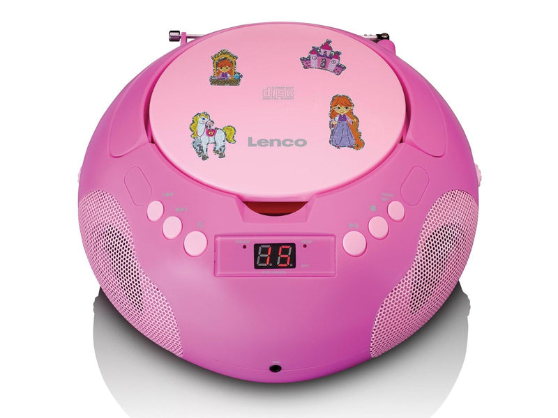 Lenco SCD-620PK - Portable radio/ CD player w. MIC.
