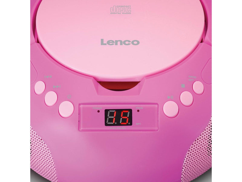 Lenco SCD-620PK - Portable radio/ CD player w. MIC.