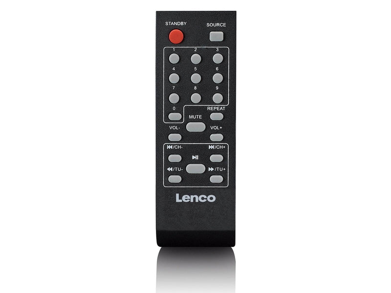 Lenco PA-220BK - PA with subwoofer and detachable tweeter column - Black