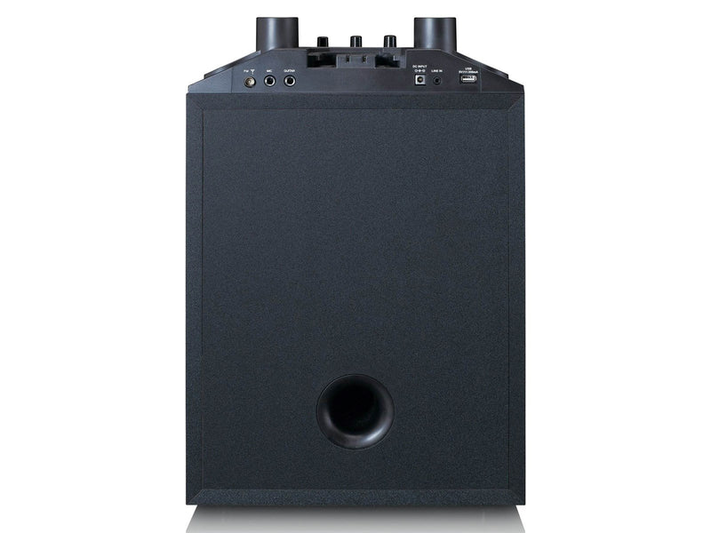 Lenco PA-220BK - PA with subwoofer and detachable tweeter column - Black