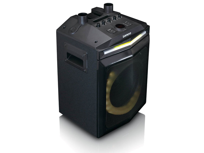 Lenco PA-220BK - PA with subwoofer and detachable tweeter column - Black