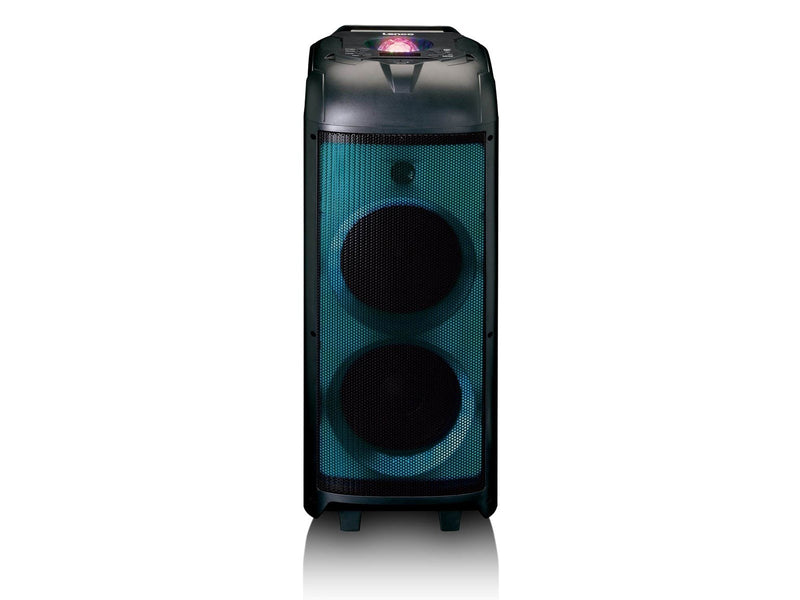 Lenco PA-260BK - PA with full front LED lighting and disco ball - Bluetooth - Black