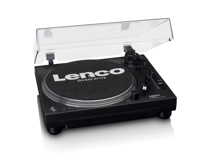 Lenco L-3818BK - Direct drive Record Player with USB/PC Encoding - Plattenspieler Schwarz