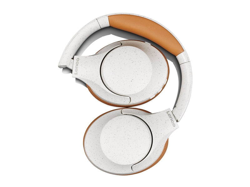 Lenco HPB-830GY - Wireless Bluetooth Headphones with Active Noise Cancelling and built-in microphones - Grey/White