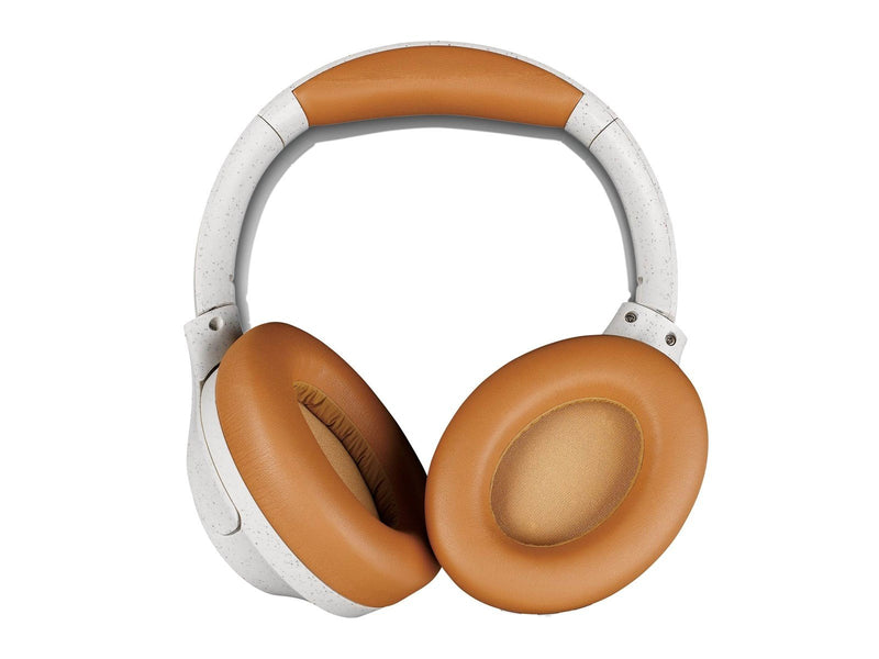 Lenco HPB-830GY - Wireless Bluetooth Headphones with Active Noise Cancelling and built-in microphones - Grey/White