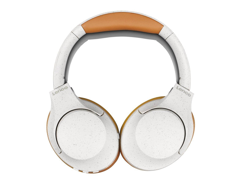 Lenco HPB-830GY - Wireless Bluetooth Headphones with Active Noise Cancelling and built-in microphones - Grey/White
