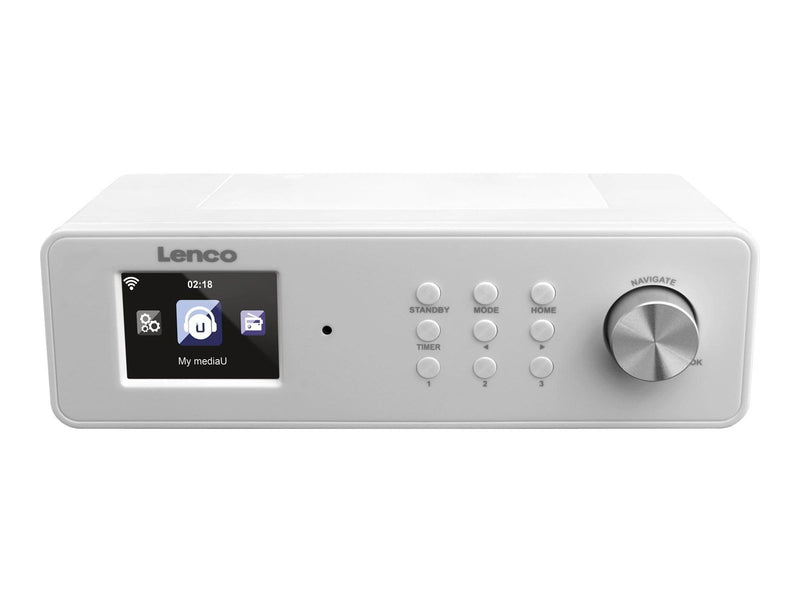 Lenco KCR-14 - Kitchen internet radio with FM - White - FM - Weiß
